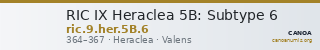 RIC IX Heraclea 5B: Subtype 6 — CANOA