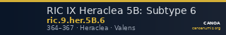 RIC IX Heraclea 5B: Subtype 6 — CANOA