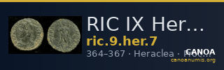 RIC IX Heraclea 7 — CANOA
