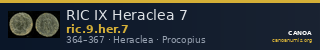 RIC IX Heraclea 7 — CANOA