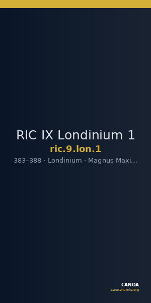 RIC IX Londinium 1 — CANOA