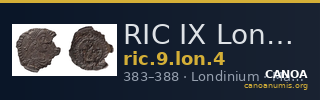 RIC IX Londinium 4 — CANOA