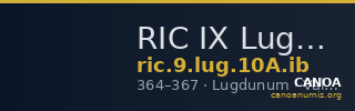 RIC IX Lugdunum 10A: Subtype ib — CANOA