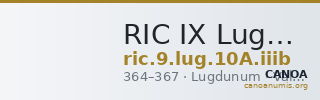 RIC IX Lugdunum 10A: Subtype iiib — CANOA