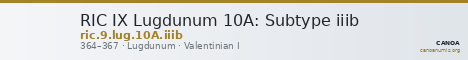 RIC IX Lugdunum 10A: Subtype iiib — CANOA