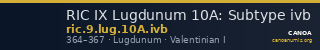 RIC IX Lugdunum 10A: Subtype ivb — CANOA