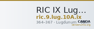 RIC IX Lugdunum 10A: Subtype ix — CANOA