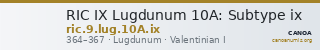 RIC IX Lugdunum 10A: Subtype ix — CANOA