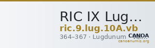 RIC IX Lugdunum 10A: Subtype vb — CANOA