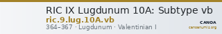 RIC IX Lugdunum 10A: Subtype vb — CANOA
