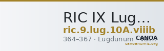 RIC IX Lugdunum 10A: Subtype viiib — CANOA