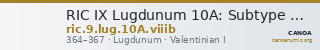 RIC IX Lugdunum 10A: Subtype viiib — CANOA