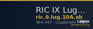 RIC IX Lugdunum 10A: Subtype xb — CANOA