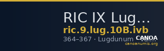 RIC IX Lugdunum 10B: Subtype ivb — CANOA