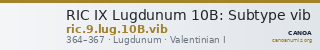 RIC IX Lugdunum 10B: Subtype vib — CANOA