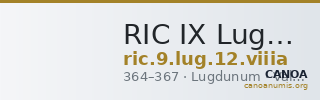 RIC IX Lugdunum 12: Subtype viiia — CANOA