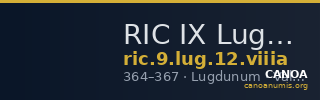 RIC IX Lugdunum 12: Subtype viiia — CANOA
