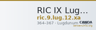 RIC IX Lugdunum 12: Subtype xa — CANOA