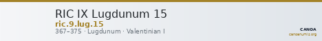 RIC IX Lugdunum 15 — CANOA