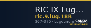 RIC IX Lugdunum 18B — CANOA