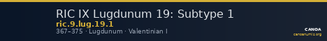RIC IX Lugdunum 19: Subtype 1 — CANOA