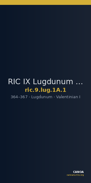 RIC IX Lugdunum 1A: Subtype 1 — CANOA