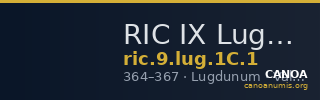 RIC IX Lugdunum 1C: Subtype 1 — CANOA
