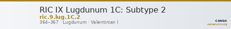 RIC IX Lugdunum 1C: Subtype 2 — CANOA