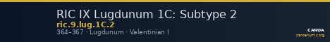 RIC IX Lugdunum 1C: Subtype 2 — CANOA