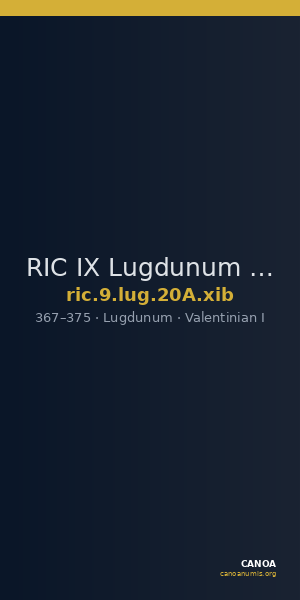RIC IX Lugdunum 20A: Subtype xib — CANOA