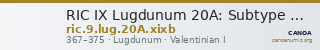 RIC IX Lugdunum 20A: Subtype xixb — CANOA