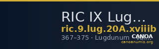 RIC IX Lugdunum 20A: Subtype xviiib — CANOA