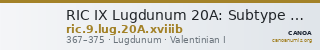 RIC IX Lugdunum 20A: Subtype xviiib — CANOA