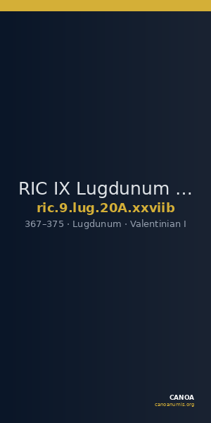 RIC IX Lugdunum 20A: Subtype xxviib — CANOA
