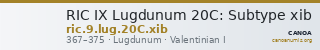 RIC IX Lugdunum 20C: Subtype xib — CANOA