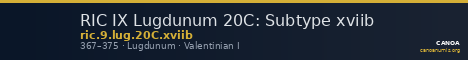 RIC IX Lugdunum 20C: Subtype xviib — CANOA