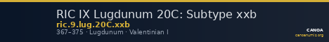 RIC IX Lugdunum 20C: Subtype xxb — CANOA