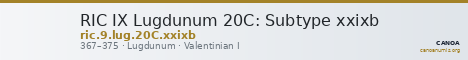 RIC IX Lugdunum 20C: Subtype xxixb — CANOA