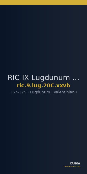 RIC IX Lugdunum 20C: Subtype xxvb — CANOA