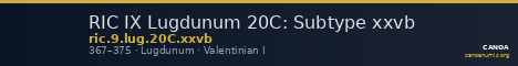 RIC IX Lugdunum 20C: Subtype xxvb — CANOA