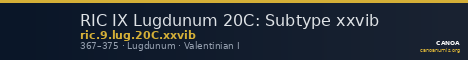 RIC IX Lugdunum 20C: Subtype xxvib — CANOA