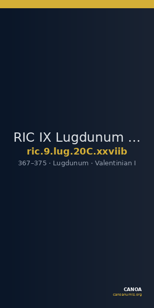 RIC IX Lugdunum 20C: Subtype xxviib — CANOA