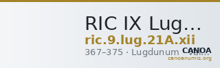 RIC IX Lugdunum 21A: Subtype xii — CANOA
