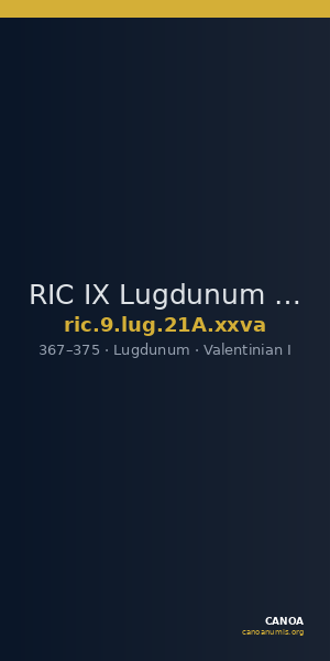 RIC IX Lugdunum 21A: Subtype xxva — CANOA