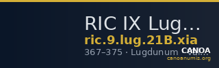 RIC IX Lugdunum 21B: Subtype xia — CANOA