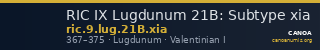 RIC IX Lugdunum 21B: Subtype xia — CANOA