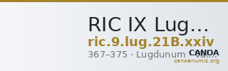 RIC IX Lugdunum 21B: Subtype xxiv — CANOA