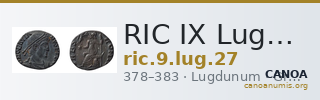 RIC IX Lugdunum 27 — CANOA