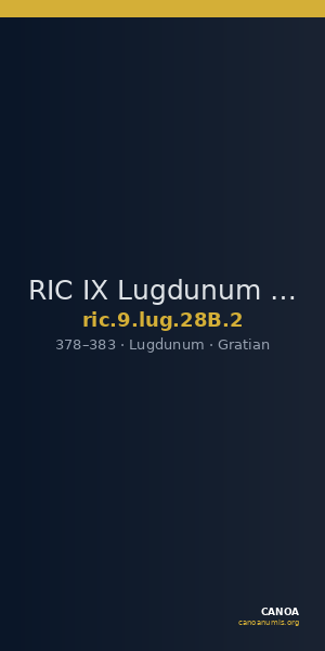 RIC IX Lugdunum 28B: Subtype 2 — CANOA
