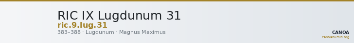 RIC IX Lugdunum 31 — CANOA